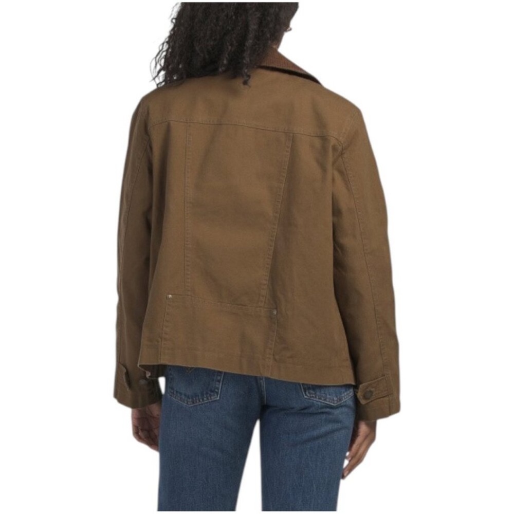 NWT Anthropologie Avec Les Filles Cotton Twill Heritage Chore Coat in Thyme S - Picture 5 of 15
